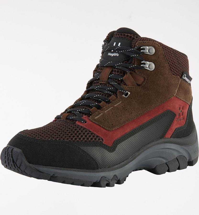 Haglöfs Skuta Mid Proof Eco Hiking Boots Red For Womens AHCMR9801 Australia